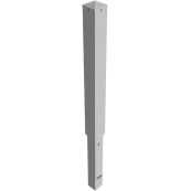 Barrier posts | steel tube 100 x 100 x 3 mm | removable, | with profile cylinder lock | hot-dip galvanized | with 1 eyelet